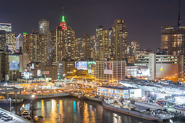 Image showing Hells Kitchen at night
