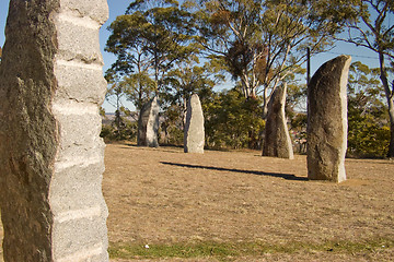 Image showing standing stones