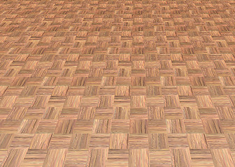 Image showing wood floor tiles