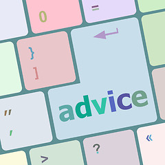 Image showing Hot keys for advice and support vector illustration