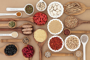 Image showing Dried Superfood Selection