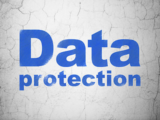 Image showing Security concept: Data Protection on wall background