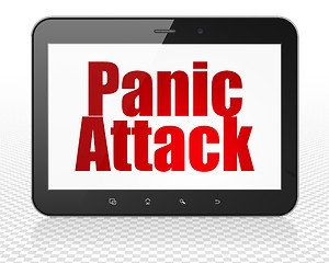 Image showing Healthcare concept: Tablet Pc Computer with Panic Attack on display