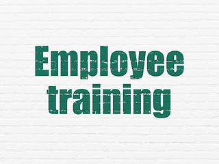 Image showing Learning concept: Employee Training on wall background