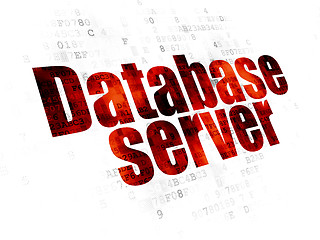 Image showing Programming concept: Database Server on Digital background