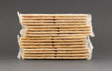 Image showing Crackers in plastic