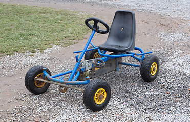 Image showing Dirty old go-kart