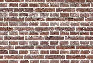 Image showing Old vintage brick wall