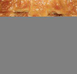 Image showing Extreme close-up of a apple pie