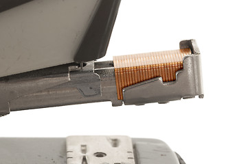 Image showing Close-up of an old rusty vintage stapler