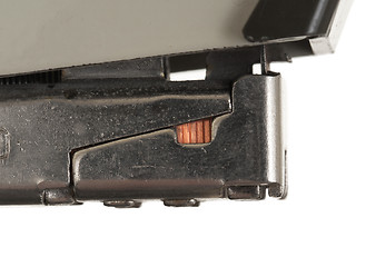 Image showing Close-up of an old rusty vintage stapler