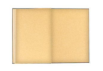 Image showing Open old book isolated