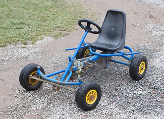 Image showing Dirty old go-kart