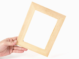 Image showing Blank Tan Frame