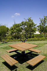 Image showing Table on the park