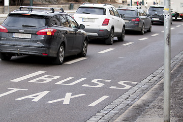 Image showing Bus Lane