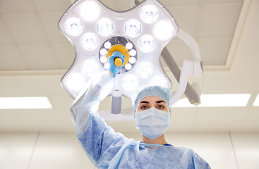 Image showing surgeon in operating room at hospital