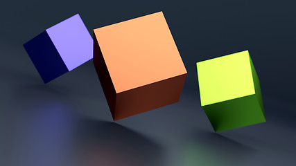 Image showing abstract cubes background