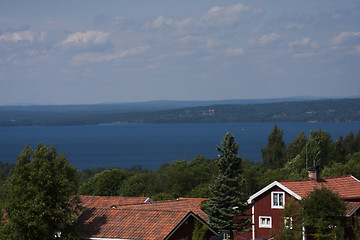 Image showing view over a lake