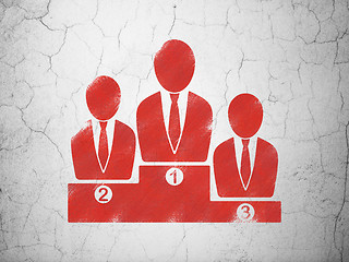 Image showing Law concept: Business Team on wall background