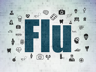 Image showing Health concept: Flu on Digital Paper background