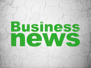 Image showing News concept: Business News on wall background