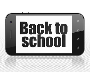 Image showing Education concept: Smartphone with Back to School on display