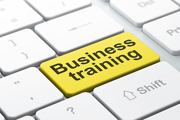 Image showing Education concept: Business Training on computer keyboard background