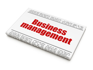 Image showing Finance concept: newspaper headline Business Management