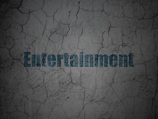 Image showing Holiday concept: Entertainment on grunge wall background