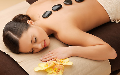 Image showing beautiful woman in spa salon
