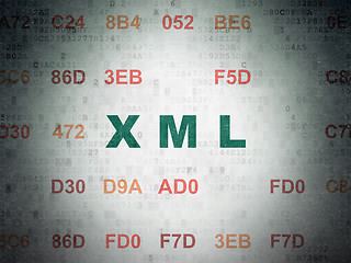 Image showing Software concept: Xml on Digital Paper background