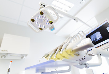 Image showing close up of equipment at dental clinic office