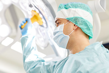 Image showing surgeon in operating room at hospital