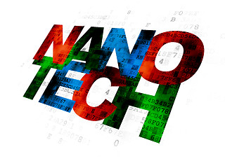 Image showing Science concept: Nanotech on Digital background