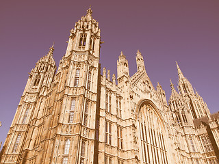 Image showing Houses of Parliament vintage