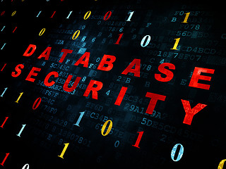 Image showing Programming concept: Database Security on Digital background