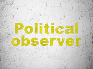 Image showing Politics concept: Political Observer on wall background