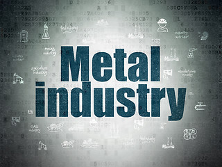 Image showing Industry concept: Metal Industry on Digital Paper background