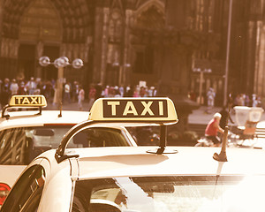 Image showing  Taxi picture vintage