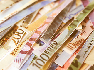 Image showing  Euro note vintage