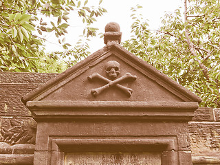 Image showing  Gothic tomb vintage