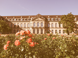 Image showing Neues Schloss (New Castle), Stuttgart vintage