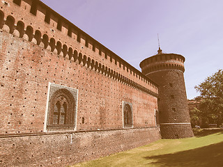 Image showing Castello Sforzesco, Milan vintage