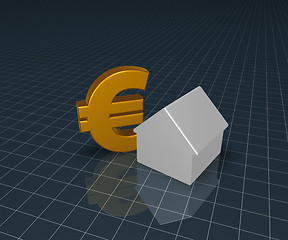 Image showing house and euro symbol