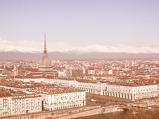 Image showing Turin view vintage