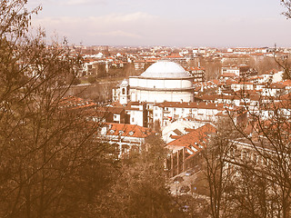 Image showing Turin view vintage