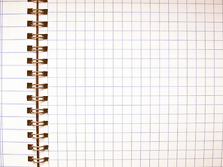 Image showing  Blank notebook page vintage