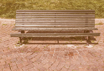 Image showing  A bench vintage