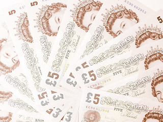 Image showing  Pound note vintage